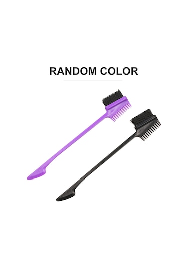 Qingmipy "çift Uçlu Kaş Ve Kirpik Fırçası - Çok Amaçlı Saç Şekillendirme Aracı"