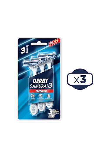 Derby Samurai 3 Platinum 3'lü Blister X 3 Adet