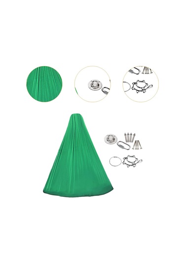 Suntek Çocuk Salıncak Hamak Balkon Için Anti Tip Sandalye Yeşil