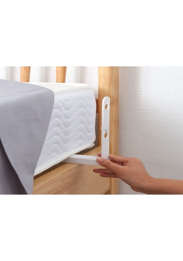 Geeroyoo Kaymayı Önleyen Ve Yatak Çarşafını Sabitleyen 4'lü Pratik Tutucu, Beyaz Renk, Abs Malzeme Beyaz