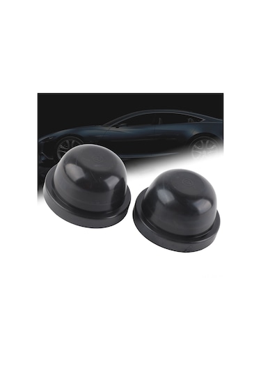 Shineyee 80mm Siyah Araba Farı Tamiri Jant Kapakları, Kauçuk Malzeme, Su Ve Toz Koruyucu, 2 Adet Paket