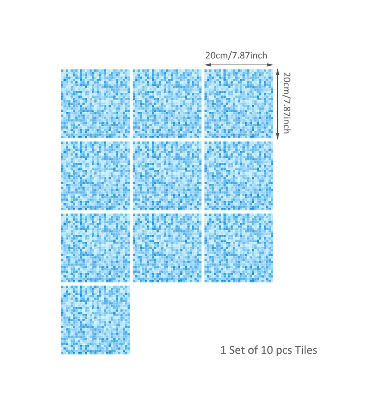 Hombey 20x20cm Medeniyet Stili Pvc Zemin Sticker - 10 Adet, Kolay Uygulama, Kaliteli Görüntü, Kirli Kalmadan Çıkarılabilir, Ev Dekoru İçin Cz10p011-9 Diğer