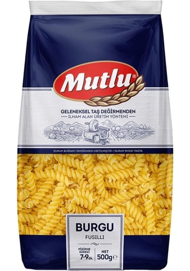 Mutlu Burgu Makarna 500 Gr X 20 Adet Sosları Iyi Tutan, Pratik Ve Lezzetli