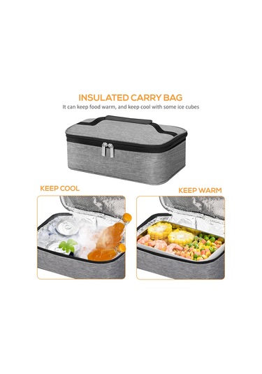 Teltree Mavi Isı Saklama Yemek Çantası - Oxford Kumaş + Köpük + Alüminyum Folyo, 25x16x8cm Mavi