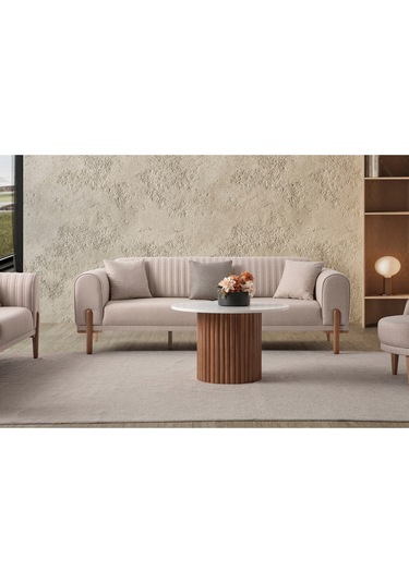 Galata 3+1 Koltuk Takımı Sütlü Kahve