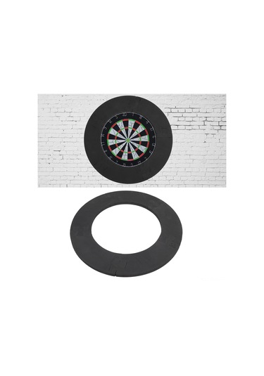 Xindoker Duvar Koruyucu Dart Tahtası Çevresi - Eva Malzeme Dayanıklı 5 Parça Montajlı Standart Boyut Siyah Dairesel