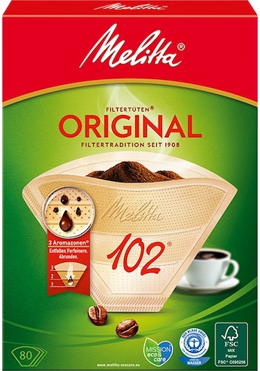 Melitta 102 Original Aromazones Kahve Filtre Kağıdı 80'li
