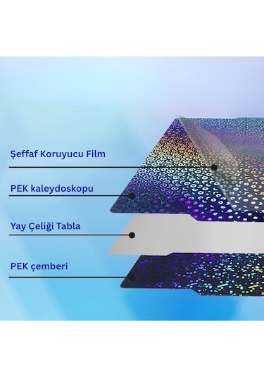 257x257mm Bambu Lab X1/p1p Peo/pey Tabla