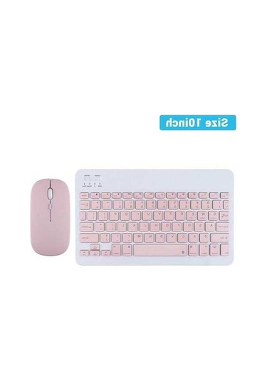 Willowhaven Bluetooth Kablosuz Klavye Fare Air Pink Rusça İpad Uyumlu Android Ios Samsung Xiaomi Tablet İçin