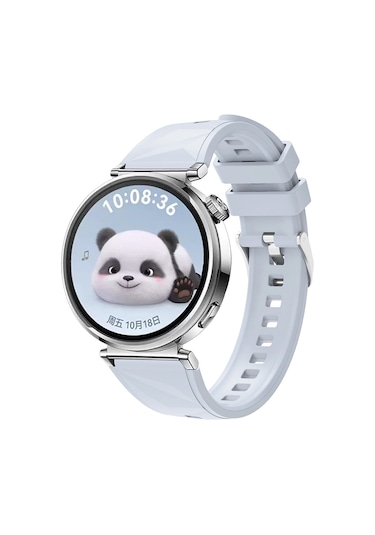 Ariatech Huawei Watch Gt5 41mm Uyumlu Krd-129 Silikon Kordon Strap Kayış-buz Mavisi