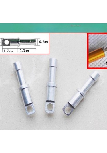 Homyl 8,5mm/0.33 Inç Çadır Kutupları Için Yedek 6'lı-paket Gümüş