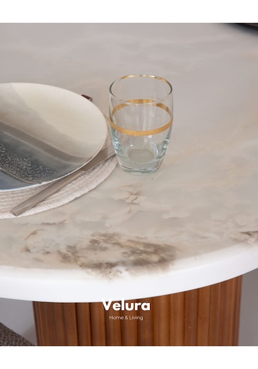 Artem Yemek Odası Takımı Yemek Masası + 4 Adet Sandalye Beyaz