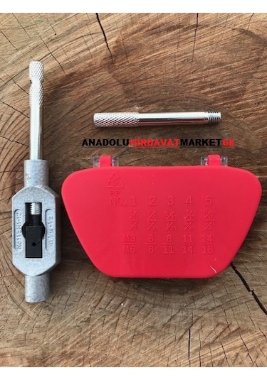 Range Kollu 5 Parça Ters Kilavuz Seti Pafta Klavuz Takimi