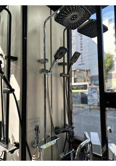 Boheme Fleko Piyano Antrasit Yeni Kolon Duş Seti Diğer