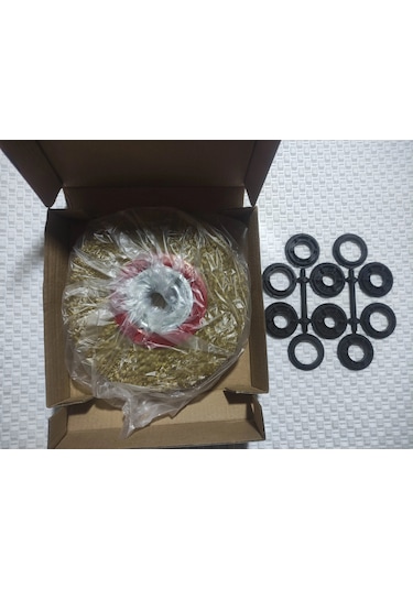 Meşem Dairesel Çelik Tel Fırça 175 Mm Üstün Kalite 1 Adet