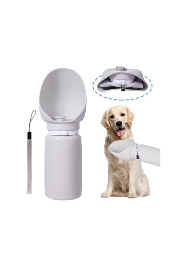 Taşınabilir Köpek Su Bardağı Katlanabilir Seyahat Su Şişesi Yürüyüş İçin B Çok Renkli