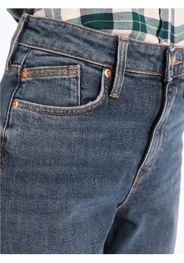 Colins 891 Maya Slim Fit Normal Bel Daralan Paça Mavi Kadın Pantolon Cl1065436 001 Colins 891 Maya Slim Fit Normal Bel Daralan Paça Mavi Kadın Pantolon Cl1065436 001