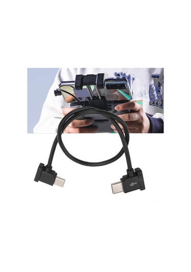 Yaozixa Mavic Air 2/mini 2/pocket 2 İçin 30cm Type-c Çift Uçlu Kumanda Veri Kablosu - Dayanıklı Alüminyum Ve Pvc Malzemeyle