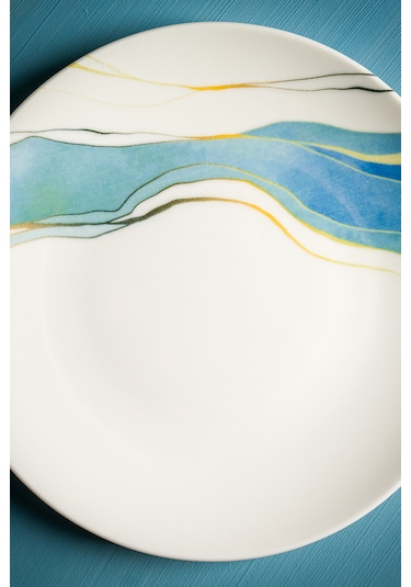 Breeze 6 Parça Porselen Pasta Seti 19 Cm