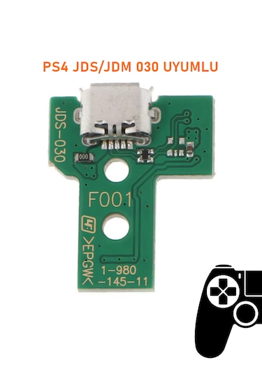 Ps4 V2 Kollar İle Uyumlu Jds Jdm 030 Usb Port Soket & 12 Pın Flex