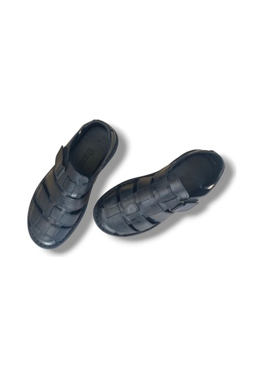 Growish Gr0152 Deri Erkek Sandalet Siyah