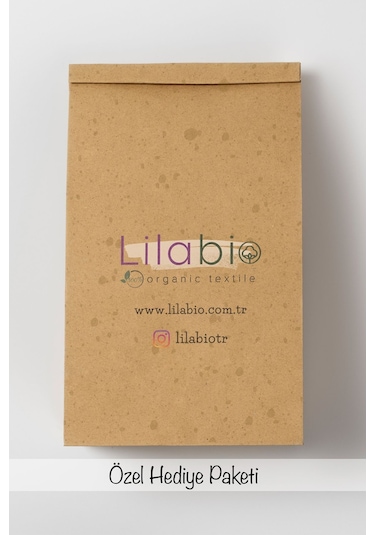 Lilabio %100 Organik Isme Özel Isimli 10lu Hastane Çıkışı Winnie Ekru