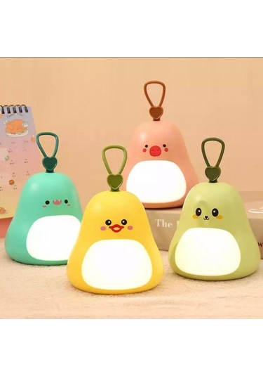 Avakado Gece Lambası 4 Farklı Işık Şarjlı