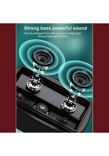 Reedark Jy-68 Siyah Bluetooth Hoparlör, 3w 2 Çift Ses, 1500mah Pil, Bt 5.0/usb/aux/fm/tf/disk Desteği, Stereo Surround Ses