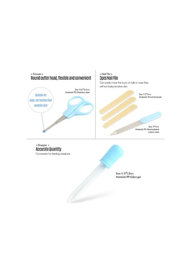 Novahub Moveevo Bebek Bakım Seti: Aspiratör, Tırnak Makası, Termometre, Diş Fırçası, Saklama Kabı Ve Aksesuarlar/