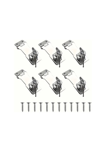 Cordial 6 Adet Paslanmaz Çelik Kapı Kiliti Kilitli Kilitler Dayanıklı Güvenlik Kiliti