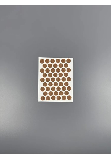 Mebel'naa Furnitura Mystery Mobilya İçin Kendinden Yapışkanlı Tıpa D-14 Mm 50 Adet 364811050 Kahverengi