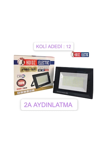 Horoz 100W Led Projektör Beyaz Işık