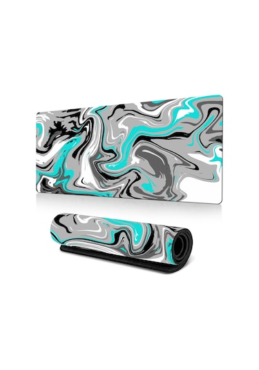 Cbtx 400 900 3mm Soyut Desenli Büyük Mouse Pad Kauçuk Masaüstü Mat - Desen-15