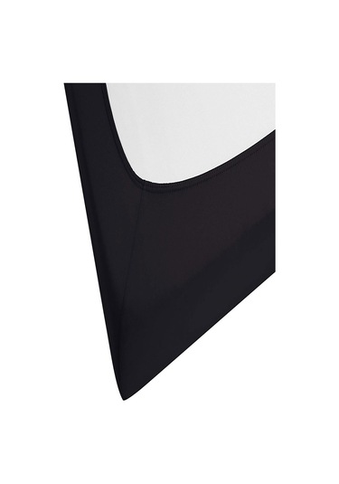 100 X 200 Cm Düz Pamuklu Tek Kişilik Lastikli Fitted Penye Çarşaf-siyah
