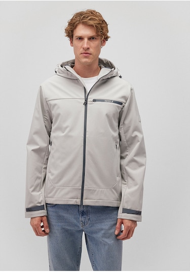 Mavi - Kapüşonlu Gri Ceket 0110357-70074 Gri