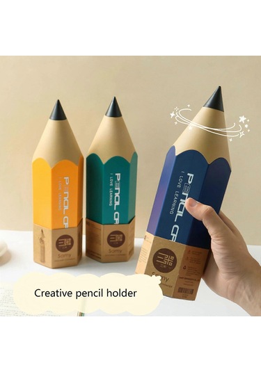 Ganzhoushop Benzersiz Kalem Şekilli Kalem Tutucu Masa Üstü Toz Geçirmez Masaüstü Düzenleyici Kılıf Makyaj Fırçaları Tutucu Fırça Depolama Contaigreen Çimen