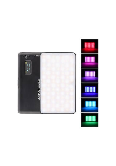 Hallow Andoer W140 RGB Led Video Işığı Siyah