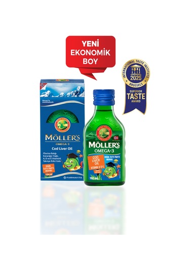 Möller's Omega 3 Tutti Frutti Aromalı Balık Yağı 150 Ml