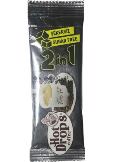 Hot Drops 2si1 Arada Sütlü Otobüs İkramlık Hazır Kahve Hazır 80 x 5 G