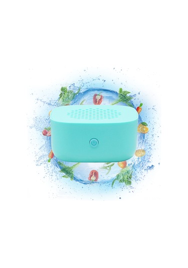 Yunboo Halka Açık Mavi Evsel Kablosuz Mini Sebze Meyve Temizleyici, 4400mah Batarya, Pestisit Ve Bakteri Giderici, Otomatik Temizleme Makinesi