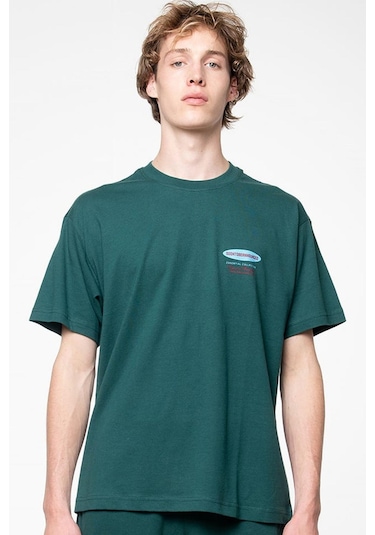 Soon To Be Announced Essentials Oversize Unisex T-shirt Unisex Pamuklu Oversize Tişört Yeşil