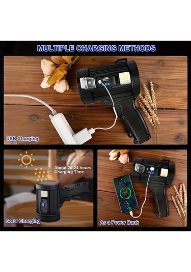 Xuweiwei Elde Taşınabilir Spot Işığı Taşınabilir Sarj Edilebilir Fener 3000mah Lityum Pil Cob Yan Işıklı Su Gecirmez Dis Mekan Lambasi Kamp Balikcilik Av Kesis Icin 4 Renkli Isik Usb Kablosu Dahil Altın Xuweiwei Elde Taşınabilir Spot Işığı Taşınabilir Sarj Edilebilir Fener 3000mah Lityum Pil Cob Yan Işıklı Su Gecirmez Dis Mekan Lambasi Kamp Balikcilik Av Kesis Icin 4 Renkli Isik Usb Kablosu Dahil Altın