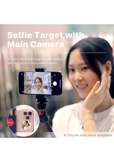 Springsun Selfie Çubuğu Ulanzi Evrensel Akıllı Telefon Selfie Vlog Aynası İphone Samsung Fotoğraf Video Selfie Vlog Aksesuarları İle Uyumlu