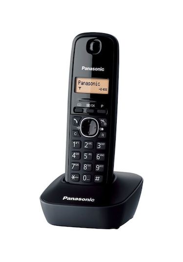 Panasonic KX-TG1611 Siyah Telsiz Dect Telefon 50 Rehber