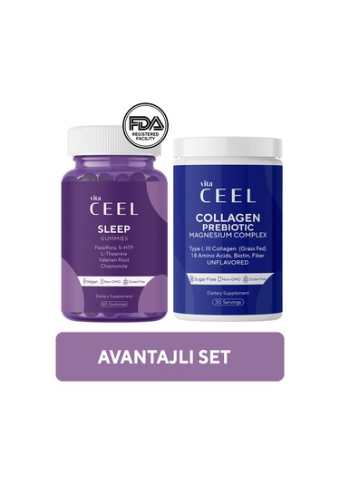 2 'li Uyku Vitamini Ve Collagen Tip 1, 3 İçeren Magnezyum Complex