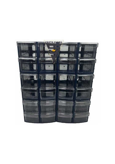 Sembol 114 Plastik Çift Çekmeceli Kutu 155x95x55mm 12 Adet