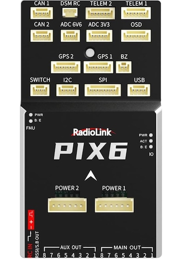 Radiolink Pıx6 16 Kanal Pixhawk Uçuş Kontrol Kartı Flight Controller +bec