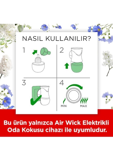 Air Wick Elektrikli Temizliğin Esintisi 1 Cihaz + 1 Koku + Yedek Şişe Bahar Çiçekleri