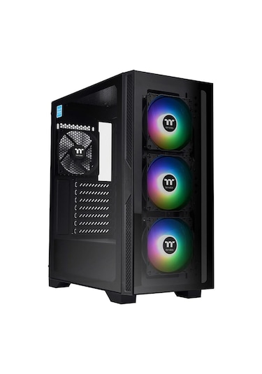 Thermaltake Versa T25 CA-3R5-65M1WE-00 650W 80+ ARGB Fanlı ATX Bilgisayar Kasası Siyah