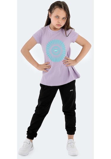 Slazenger POSEIDON IN Kız Çocuk Tişört Lila